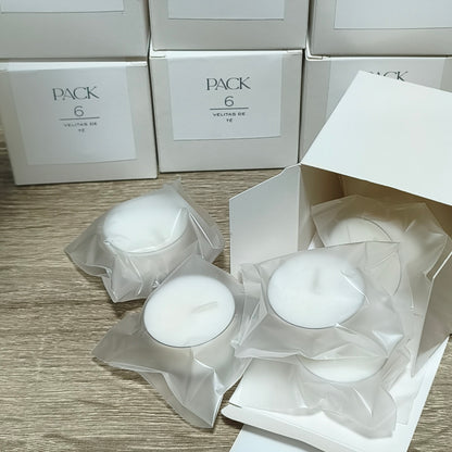 PACK 6 VELITAS DE TÉ