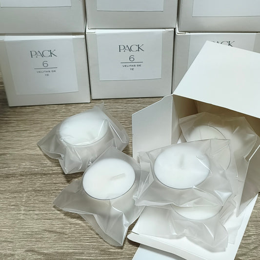 PACK 6 VELITAS DE TÉ